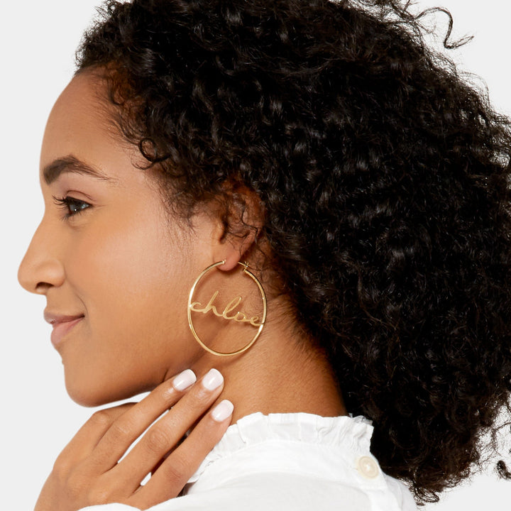 Nella Nameplate Hoops