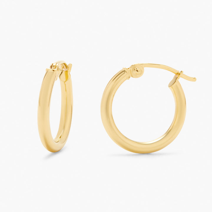Hayley Petite 14K Gold Hoops