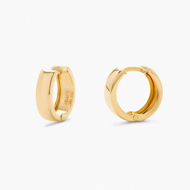 Kennedy 14K Gold Huggies