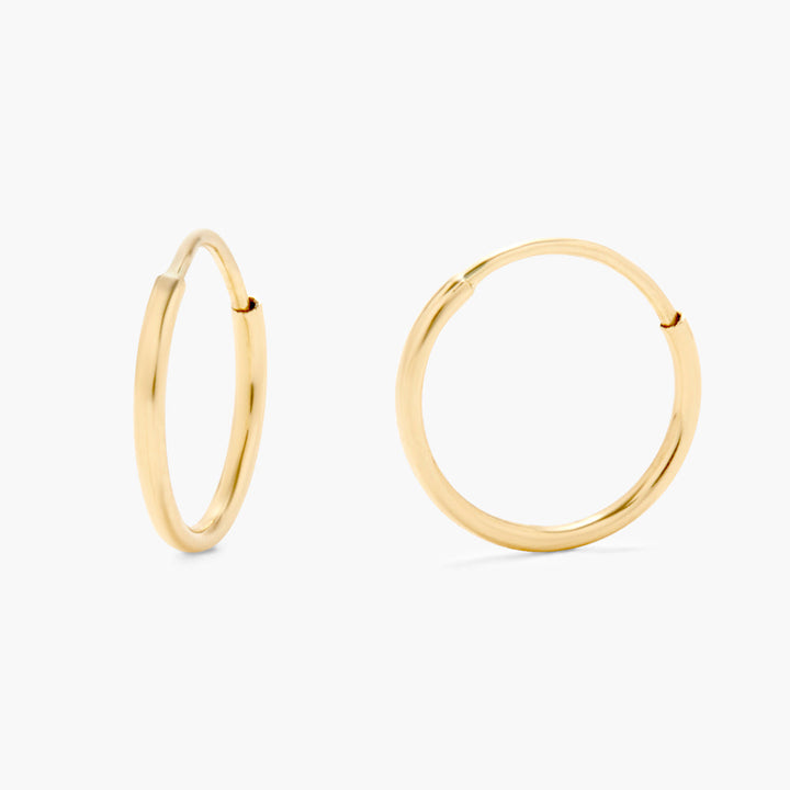 Cleo Petite 14K Gold Hoops