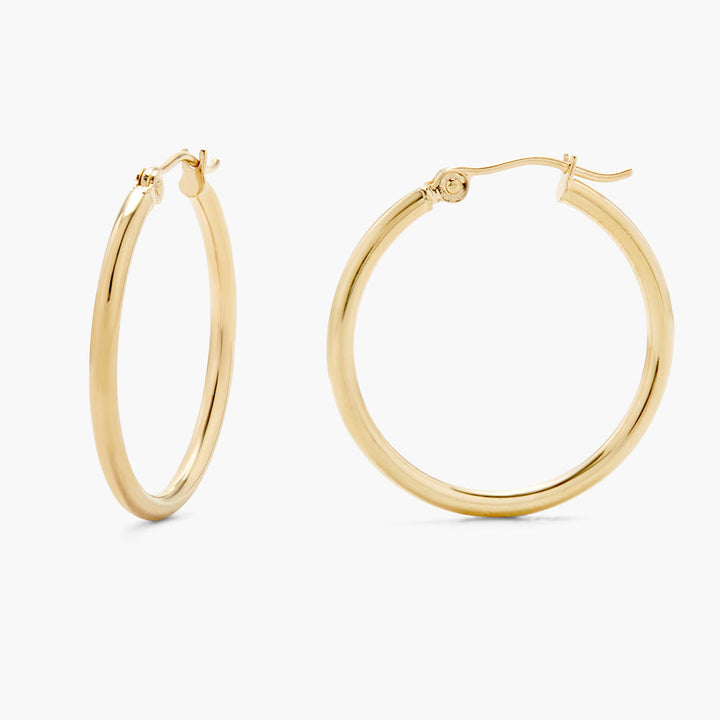 Hayley Large 14K Gold Hoops