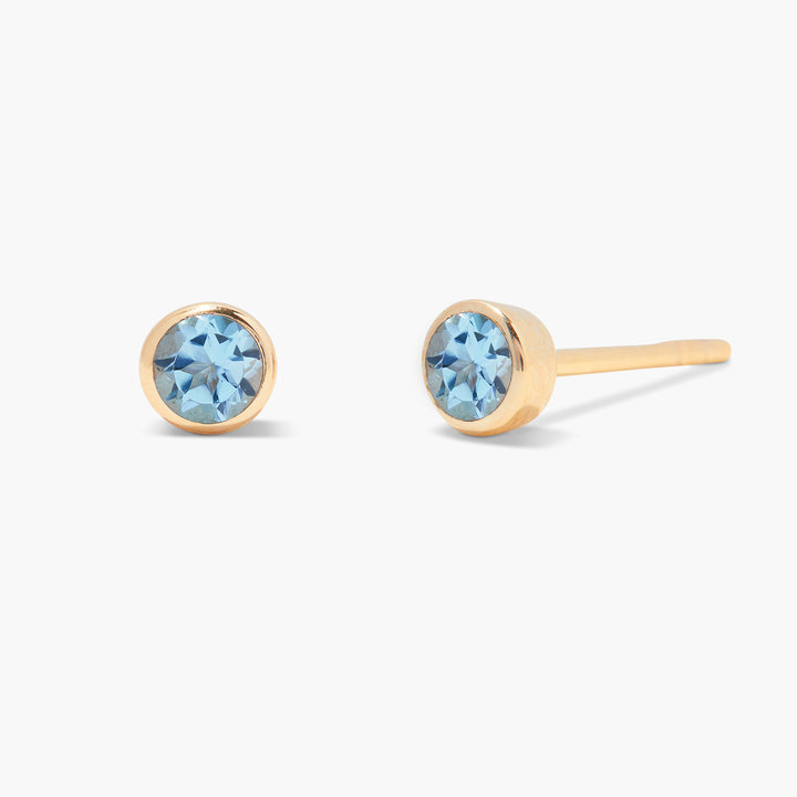 Sage Gold Vermeil Birthstone Earrings