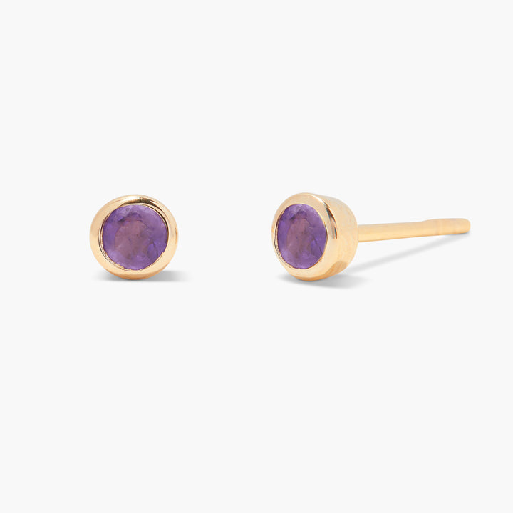 Sage Gold Vermeil Birthstone Earrings