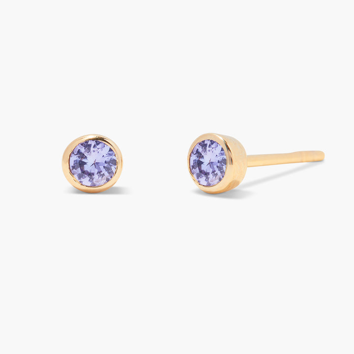 Sage Gold Vermeil Birthstone Earrings