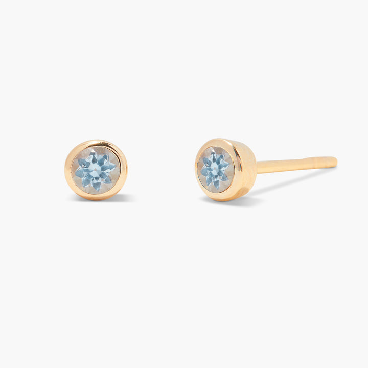 Sage Gold Vermeil Birthstone Earrings