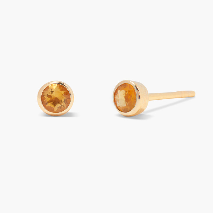 Sage Gold Vermeil Birthstone Earrings