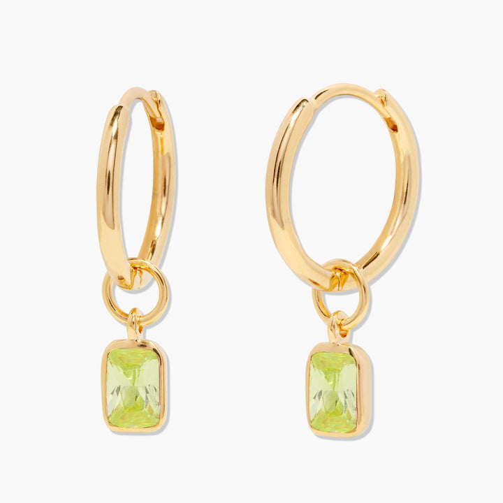 Mackenzie Birthstone Hoops