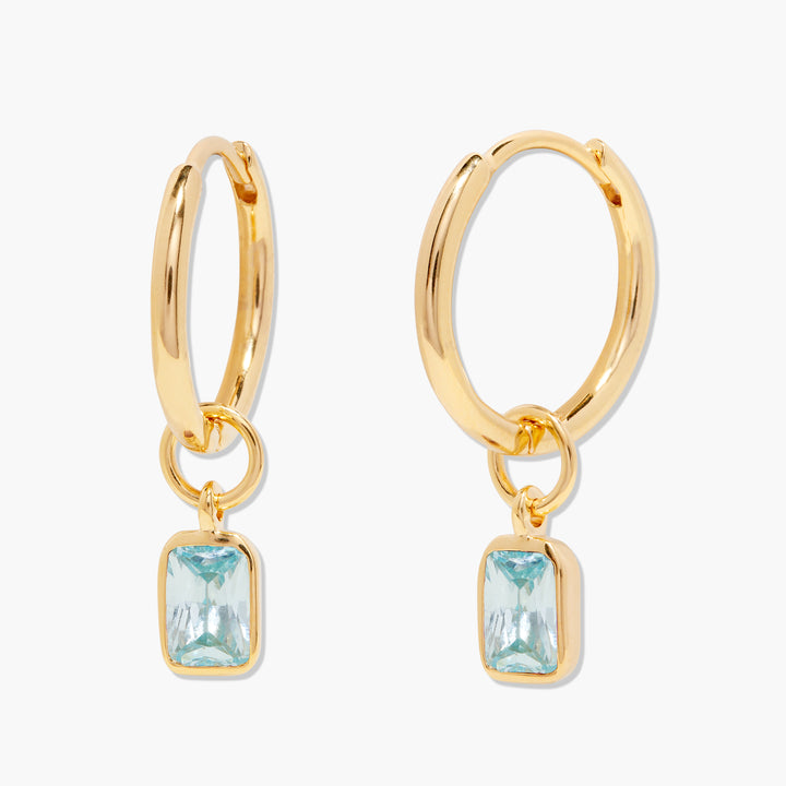 Mackenzie Birthstone Hoops