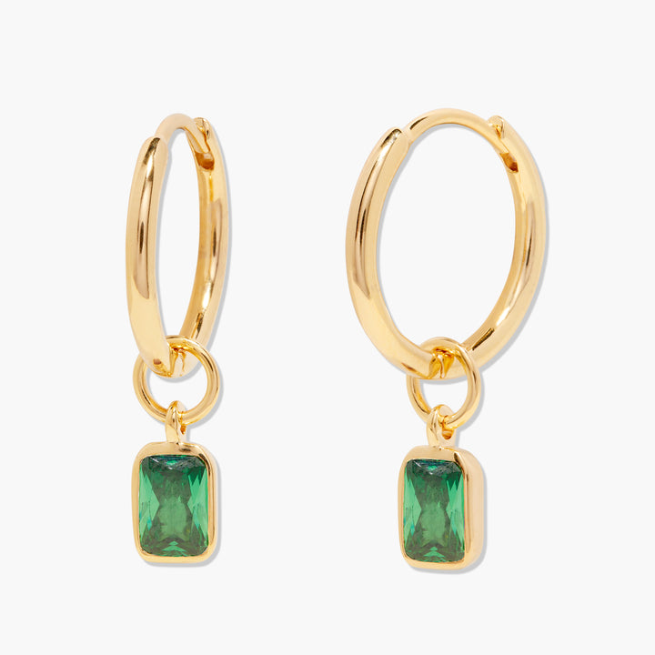 Mackenzie Birthstone Hoops