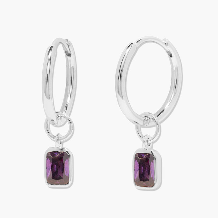 Mackenzie Birthstone Hoops