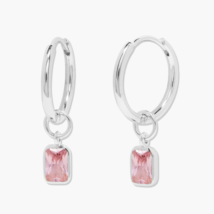 Mackenzie Birthstone Hoops