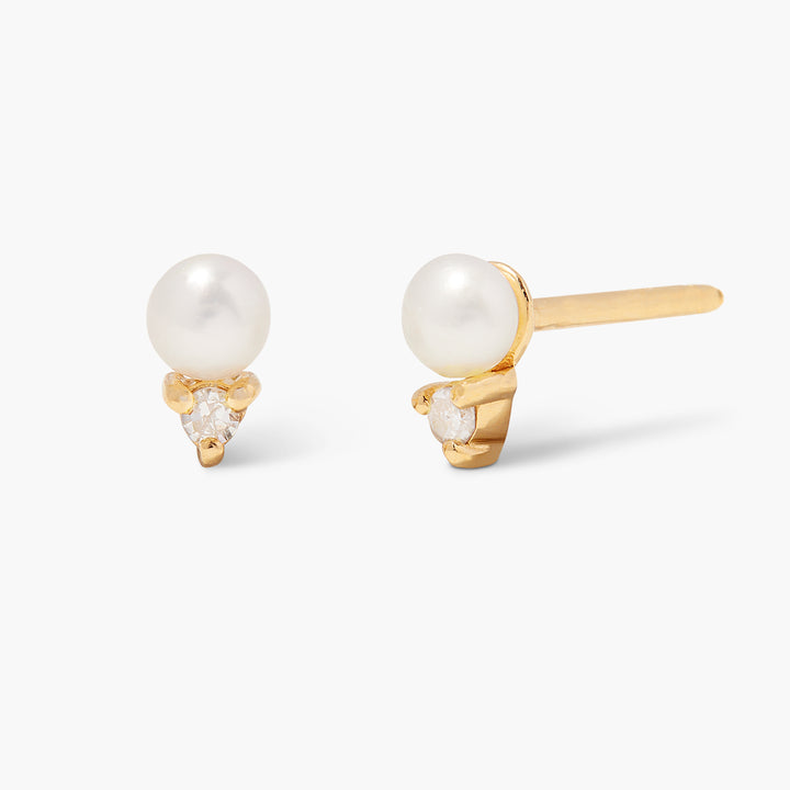 Lacey Gold Vermeil Diamond Earrings