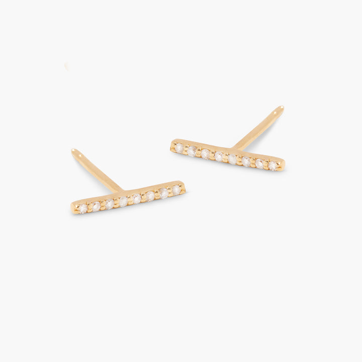 Vera Gold Vermeil Diamond Earrings