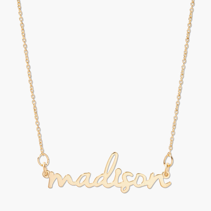 Nella Mini Nameplate Necklace