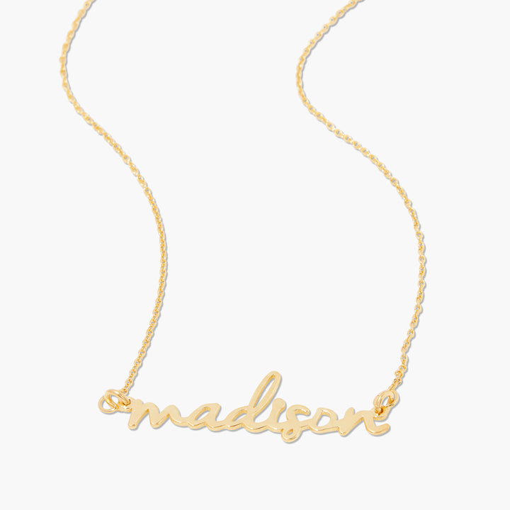 Nella Mini Nameplate Necklace