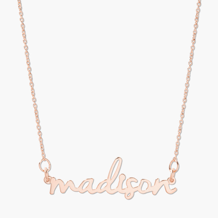 Nella Mini Nameplate Necklace