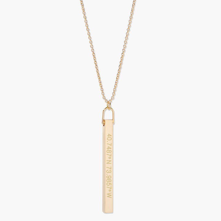 Coordinate Vertical Bar Necklace