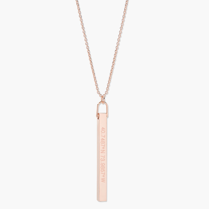 Coordinate Vertical Bar Necklace