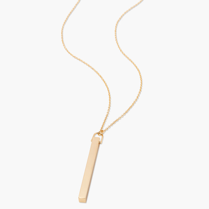 Roman Numeral Vertical Bar Necklace