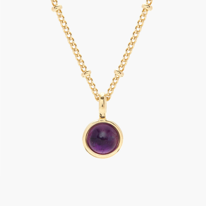 Nola Gemstone Pendant- Amethyst