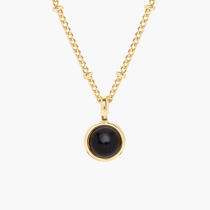 Nola Gemstone Pendant- Onyx