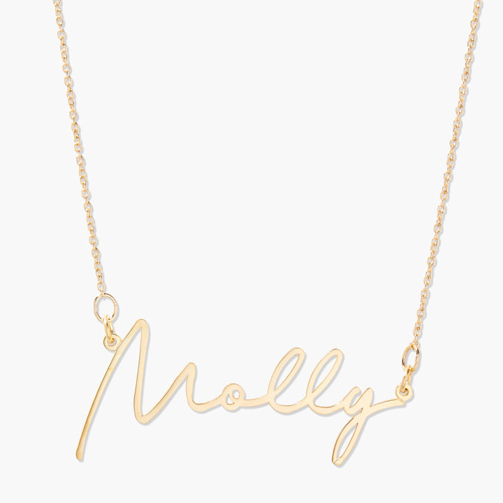 Louise Nameplate Necklace