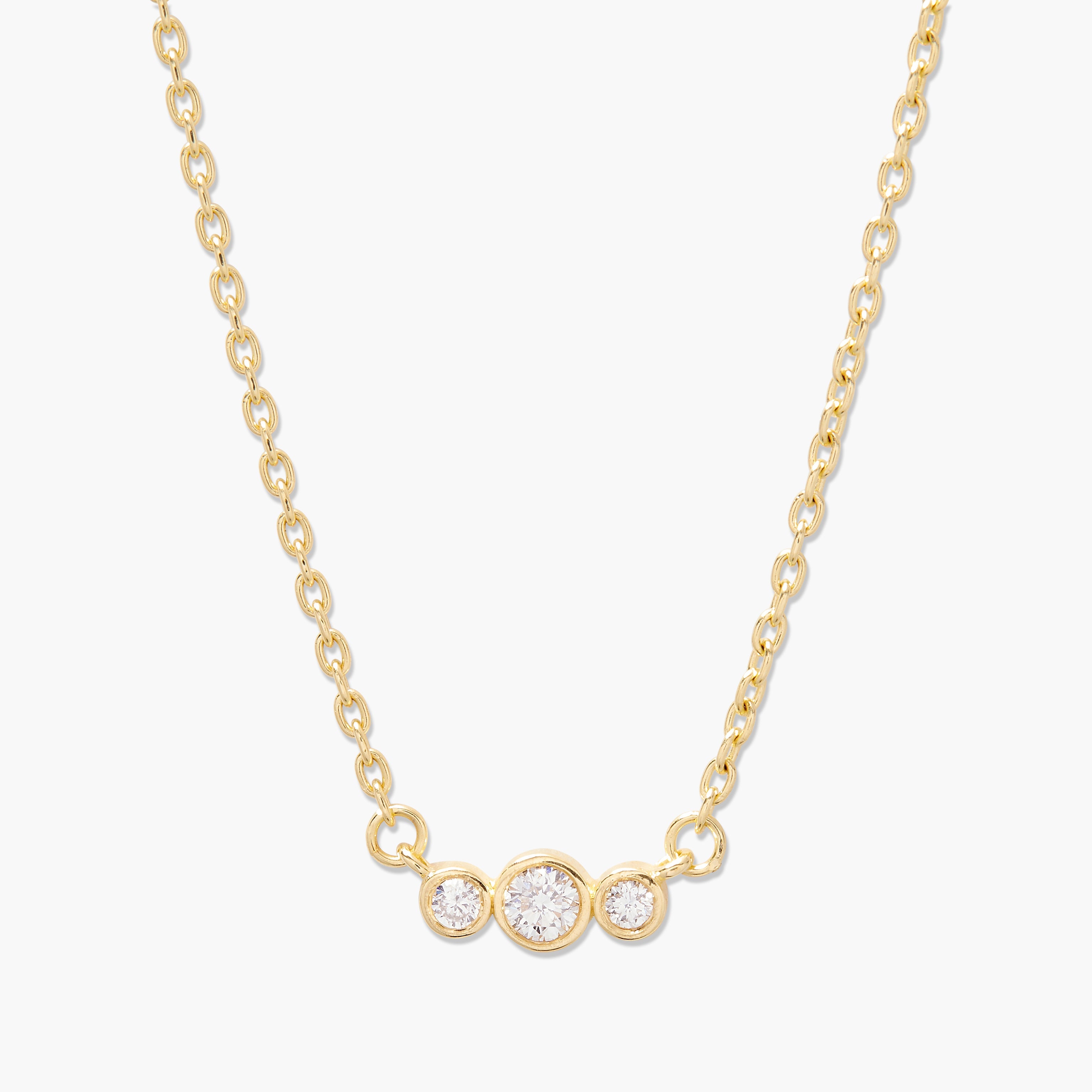 Elle Gold Vermeil Diamond Necklace Brook & York