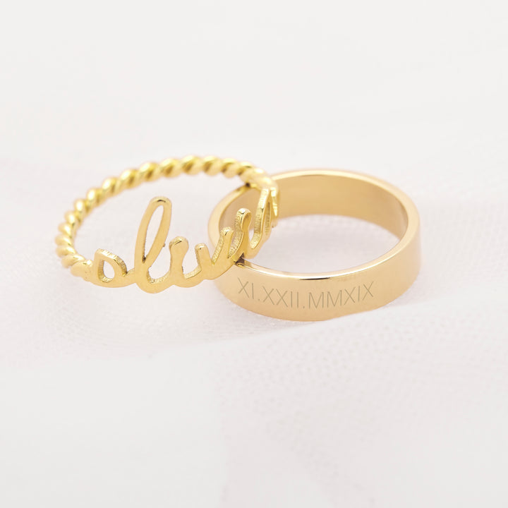 Aria Roman Numeral Ring