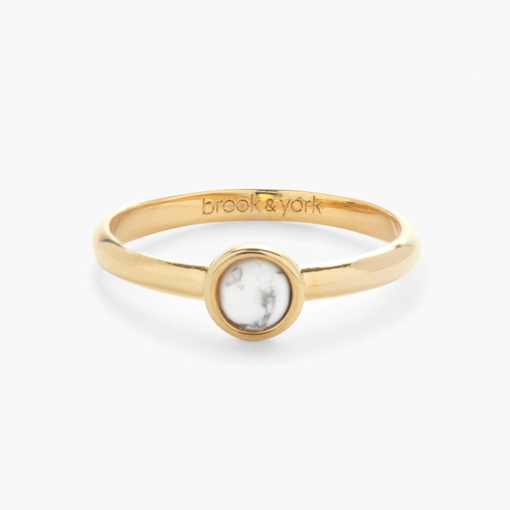 Nola Gemstone Ring - Howlite