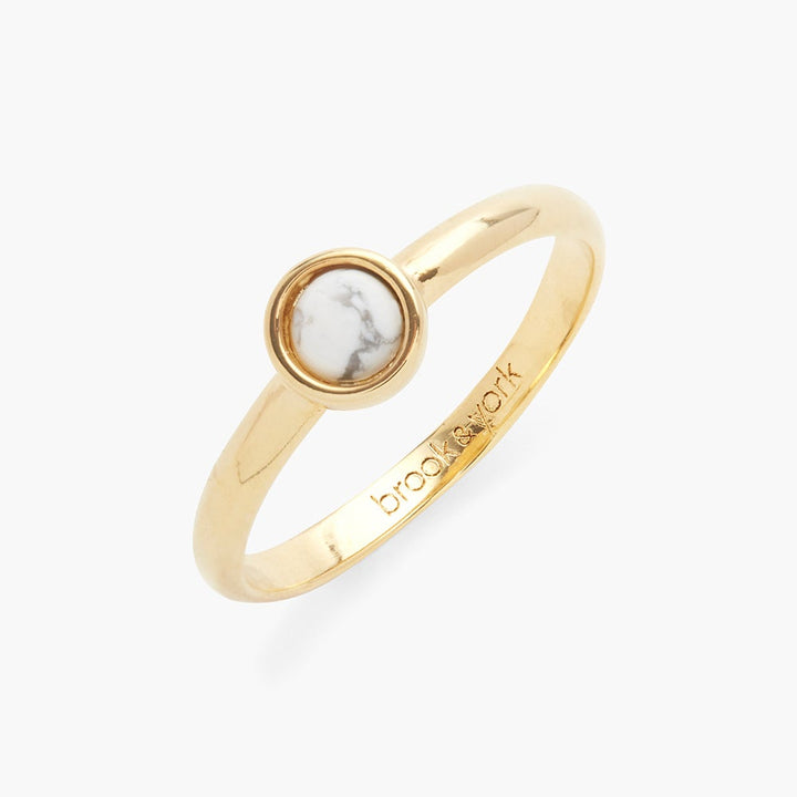 Nola Gemstone Ring - Howlite