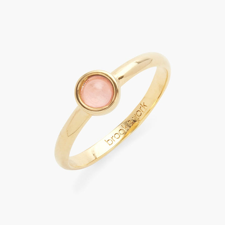 Nola Gemstone Ring - Rose Quartz