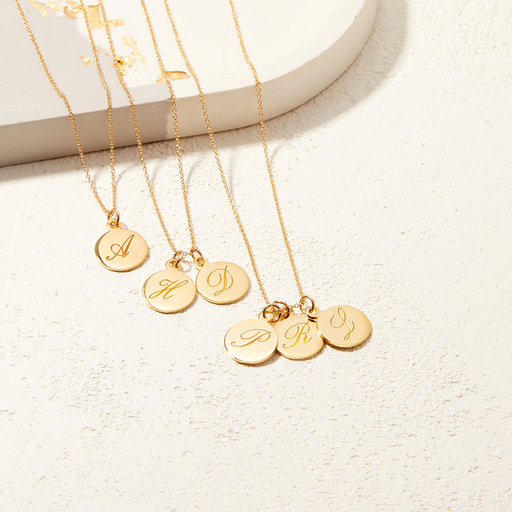 Luna Initial Pendant