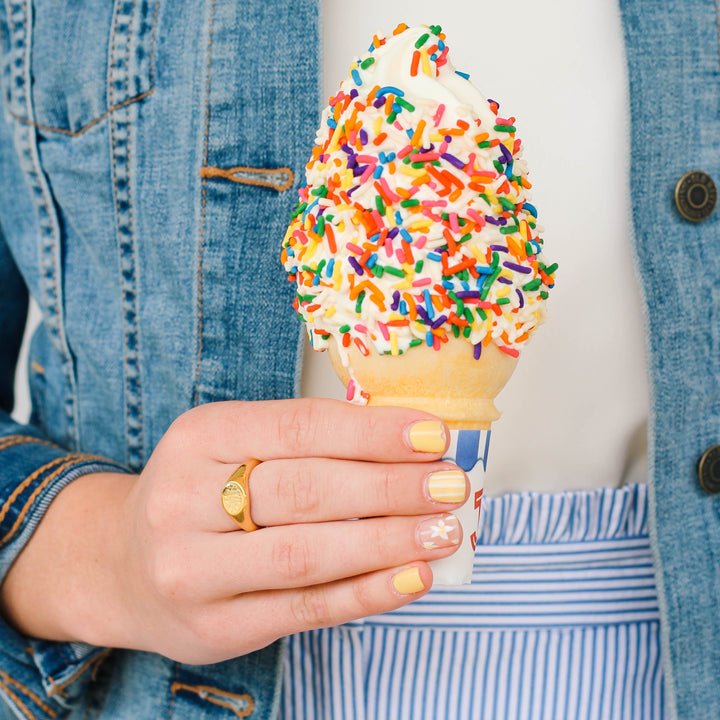 @belleoftheball Claire Petite Signet Ring by @brookandyork