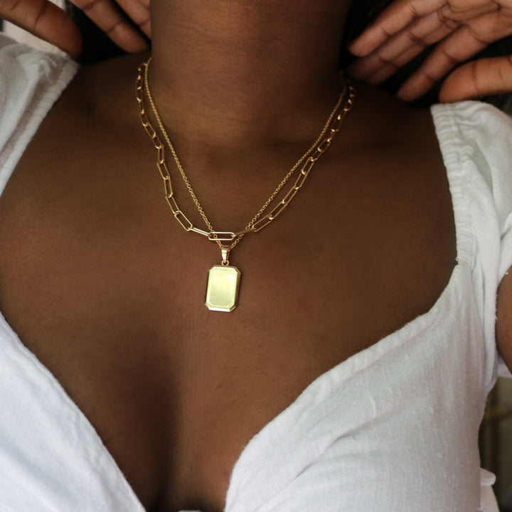 @yourstrulyyinka wearing Willow Pendant Set by @brookandyork
