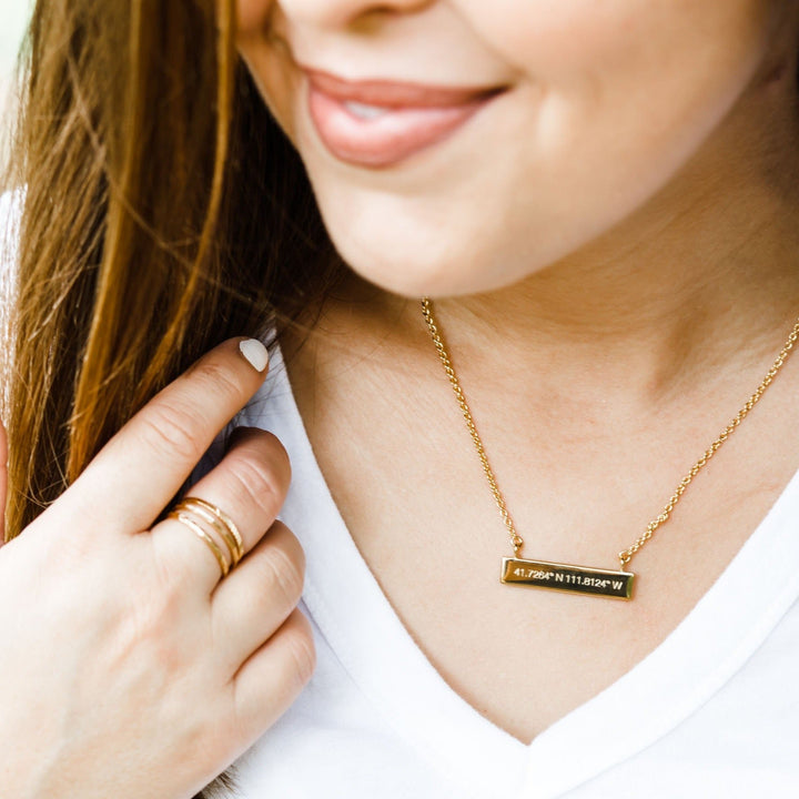 Coordinate Bar Necklace