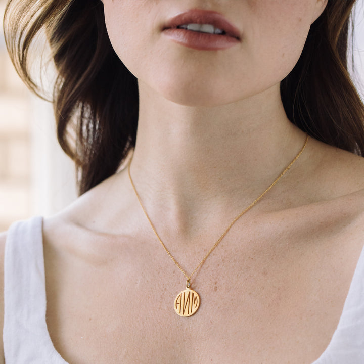 Faye Monogram Pendant