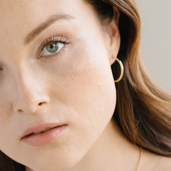 Hayley Large 14K Gold Hoops