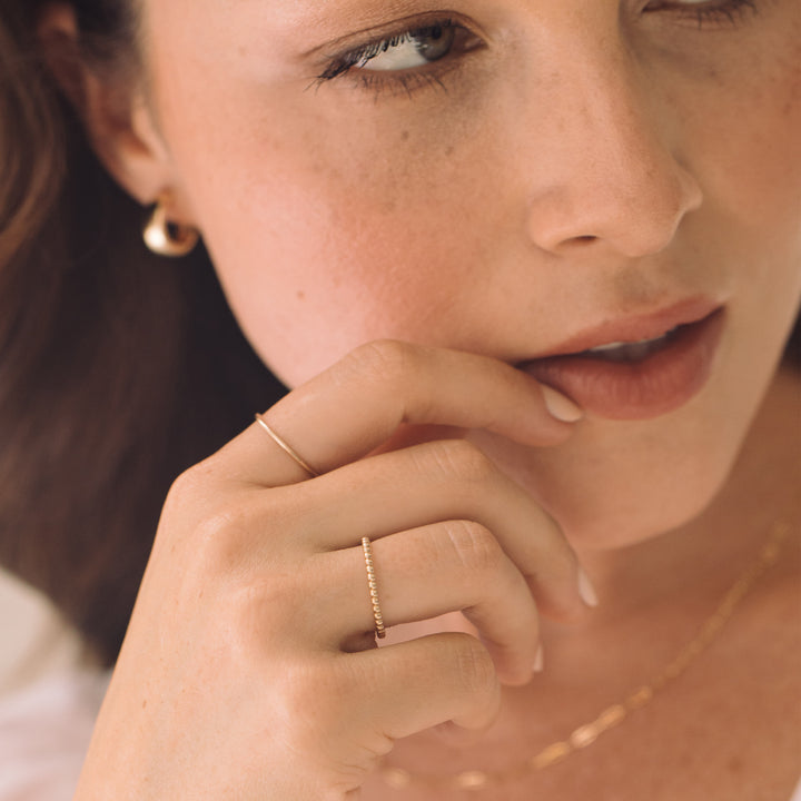 Micaela 14K Gold Thin Ring