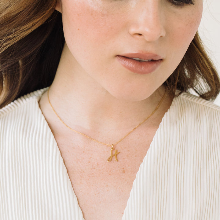 Nella Initial Pendant