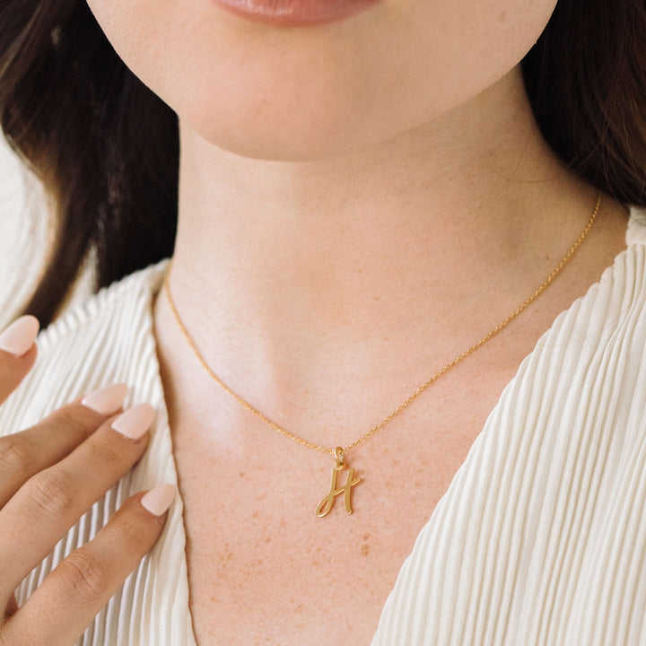 Nella Initial Pendant