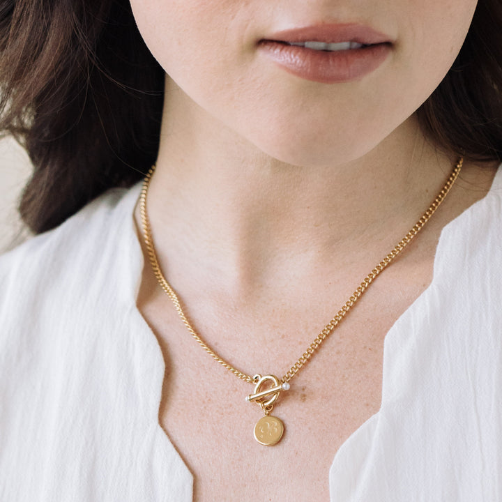 Stella Pearl Toggle Necklace
