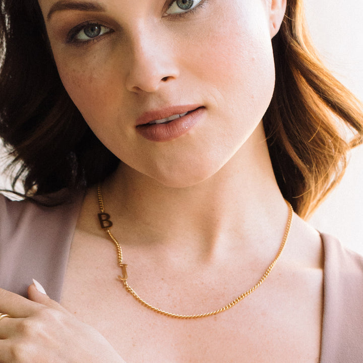 Zoey Two Initial Necklace