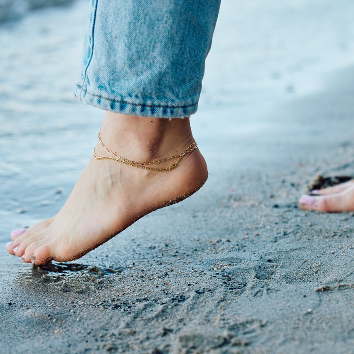 Ella Mini 14K Gold Anklet