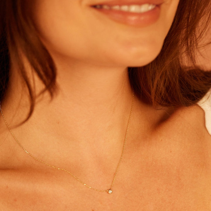 Juliet 14k Gold Diamond Necklace