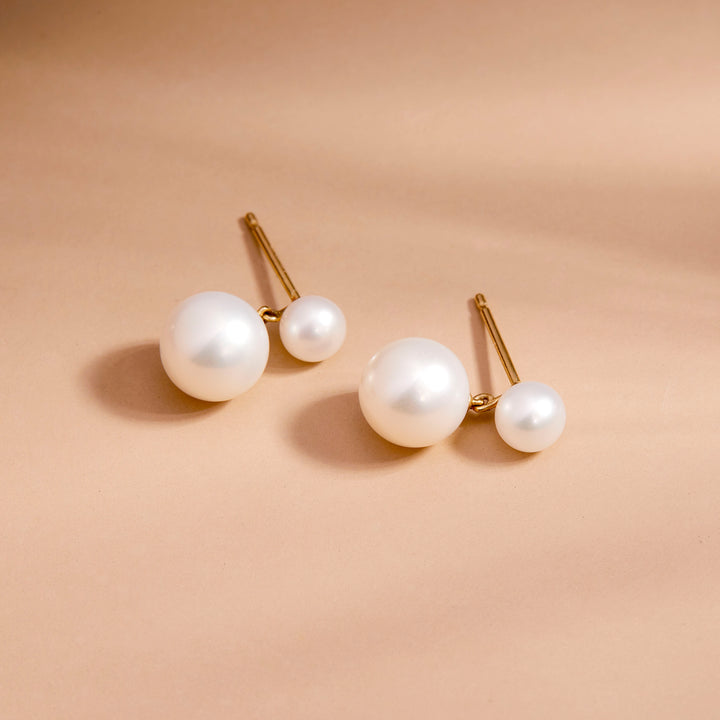 Amanda 14K Gold Pearl Earrings
