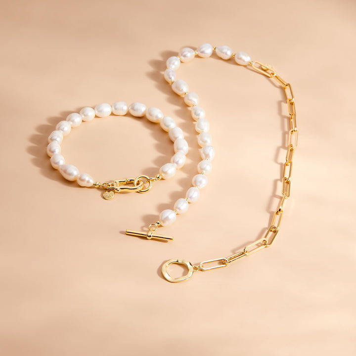 Olive Pearl Bracelet