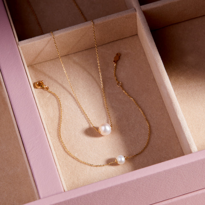 Selma 14K Gold Pearl Necklace