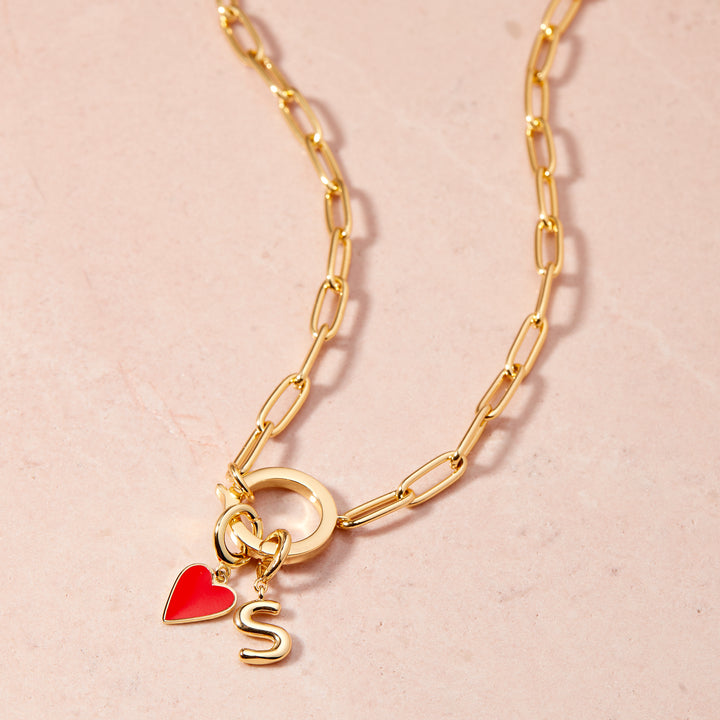 Cameron Mini Enamel Heart Charm