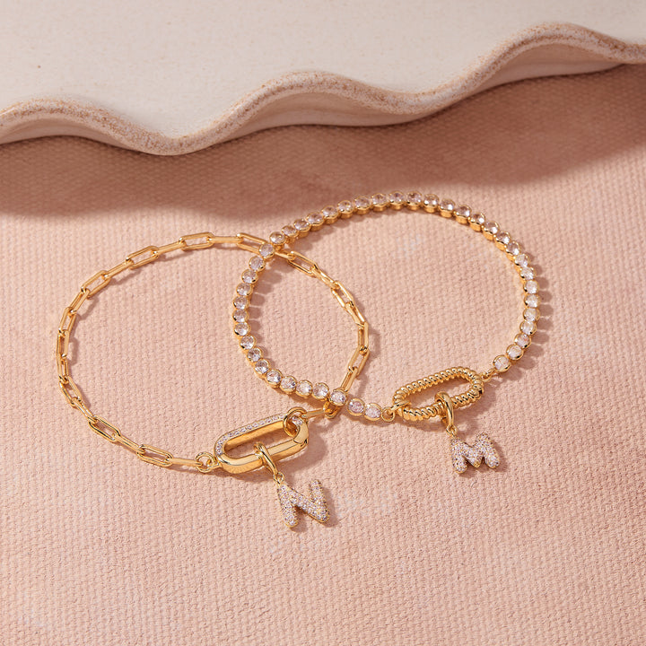 Petra Tennis Charm Bracelet