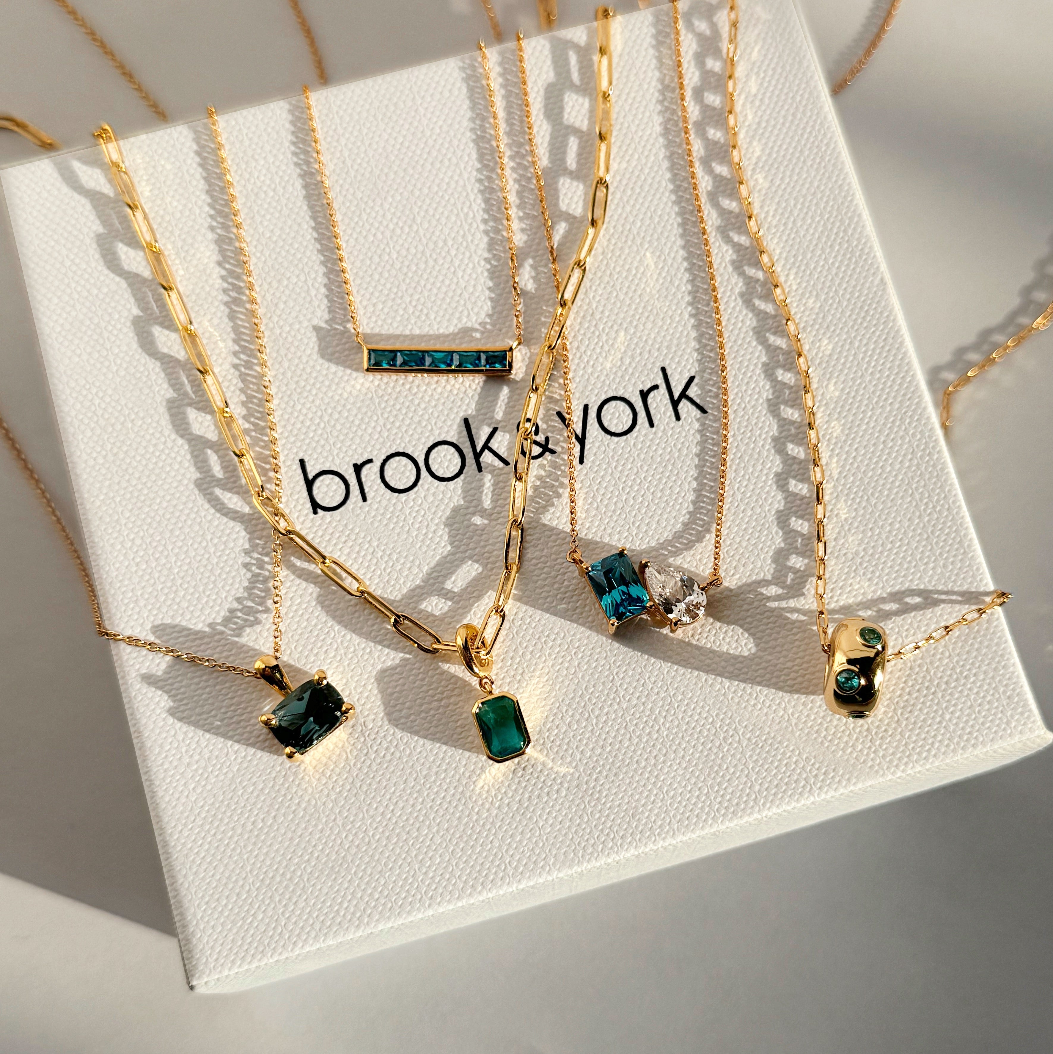 Cassidy Vermeil Birthstone Necklace – Brook & York
